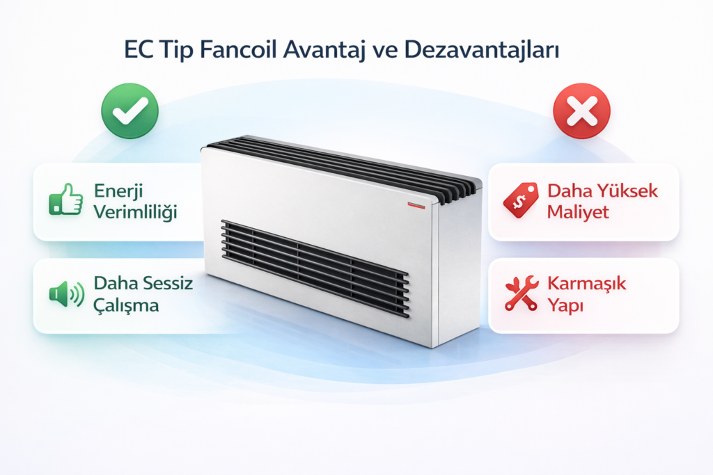 ec fancoil avantaj ve dezavantajı